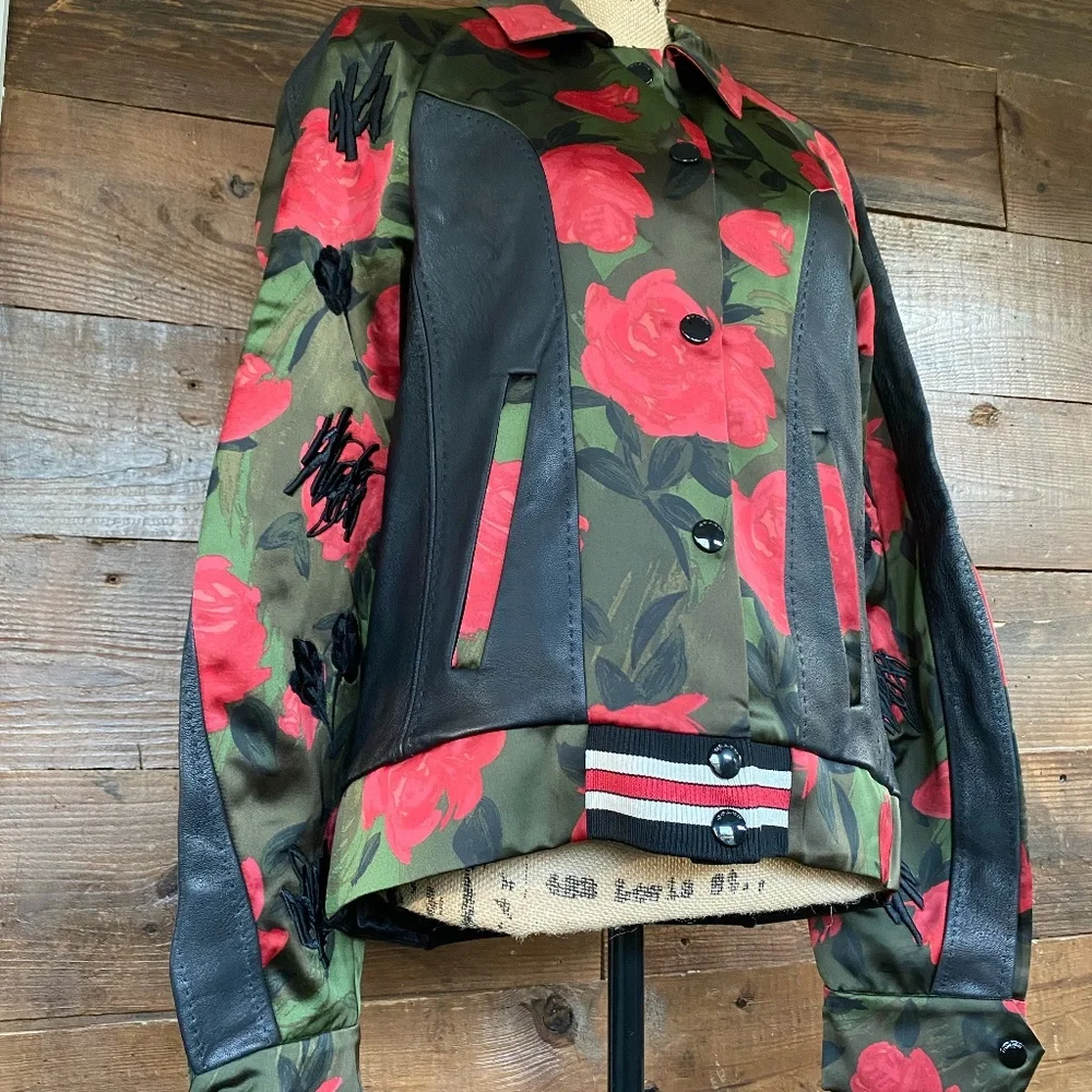 COACH Camo Rose Varsity Jacket - Picture 3 of 4